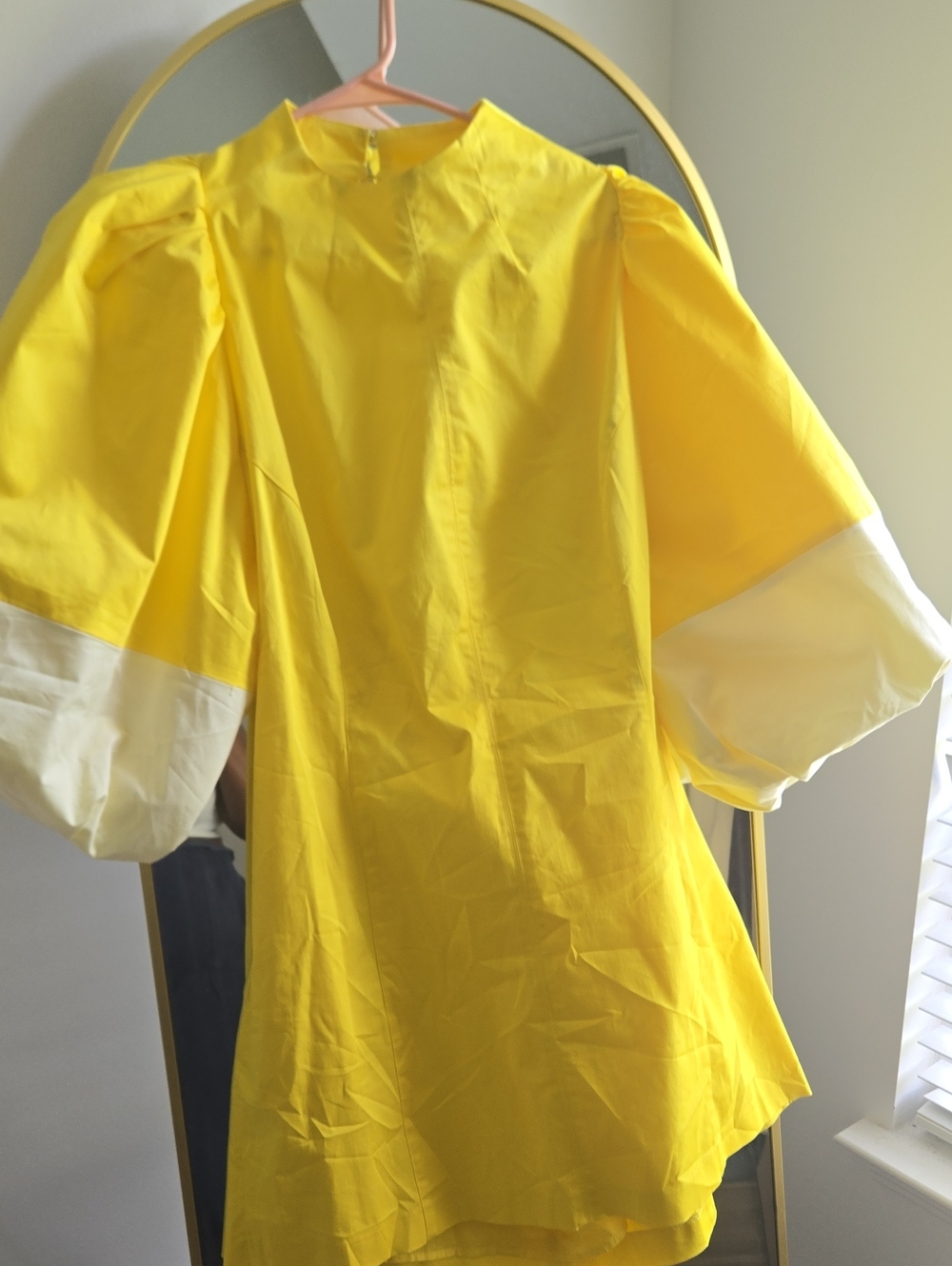 Banana Republic Yellow and White Mini Dress